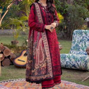 3PC Embroidered Lawn | Asim Jofa