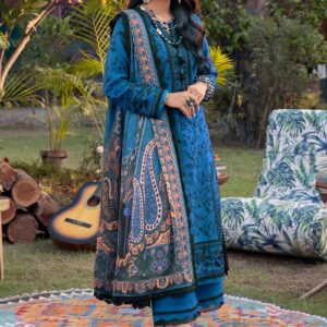 3PC Embroidered Lawn | Asim Jofa