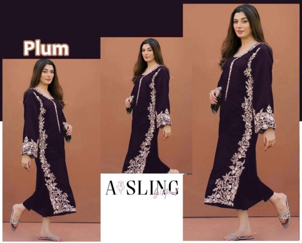 2PC Embroidered Lawn | A Sling Brand