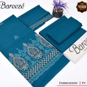 2PC Embroidered Lawn | Bareeze Brand