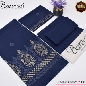 2PC Embroidered Lawn | Bareeze Brand
