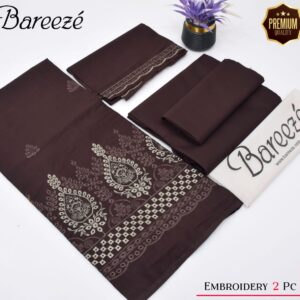 2PC Embroidered Lawn | Bareeze Brand