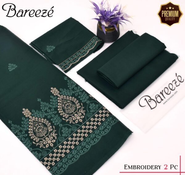2PC Embroidered Lawn | Bareeze Brand