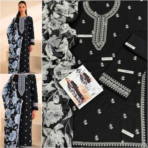 3PC Embroidered Lawn | Urge Brand
