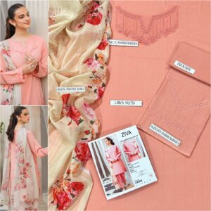 3PC Embroidered Lawn | Urge Brand
