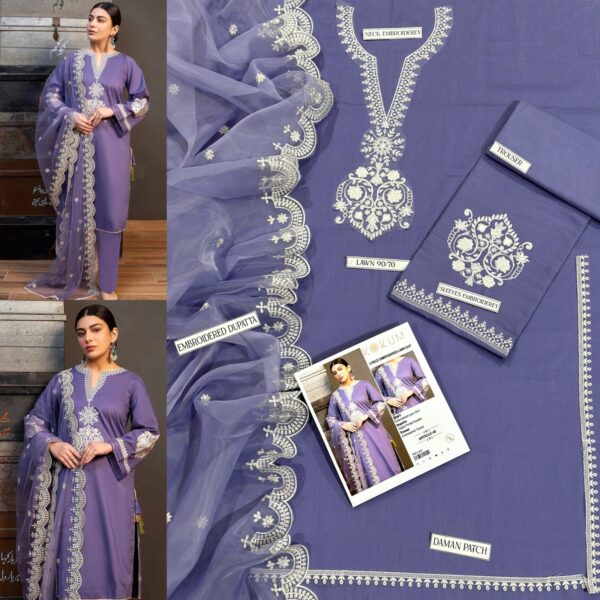 3PC Embroidered Lawn | Urge Brand