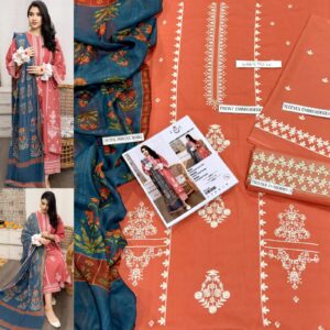 3PC Embroidered Lawn | Urge Brand