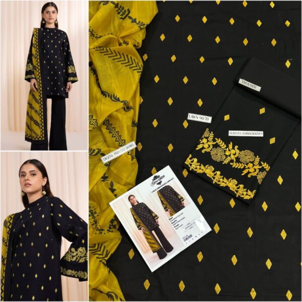 3PC Embroidered Lawn | Urge Brand