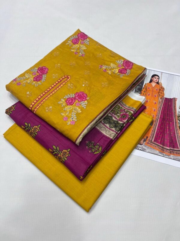 3PC Embroidered Lawn