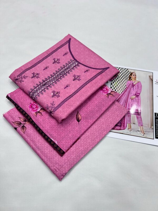 3PC Embroidered Lawn