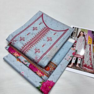 3PC Embroidered Lawn