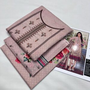 3PC Embroidered Lawn