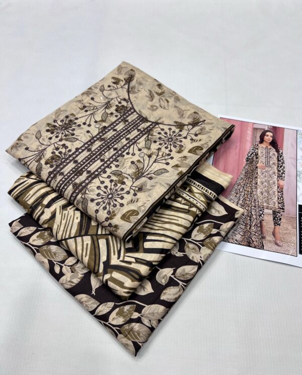 3PC Embroidered Lawn