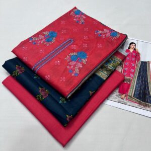 3PC Embroidered Lawn