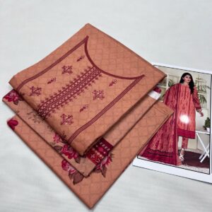 3PC Embroidered Lawn