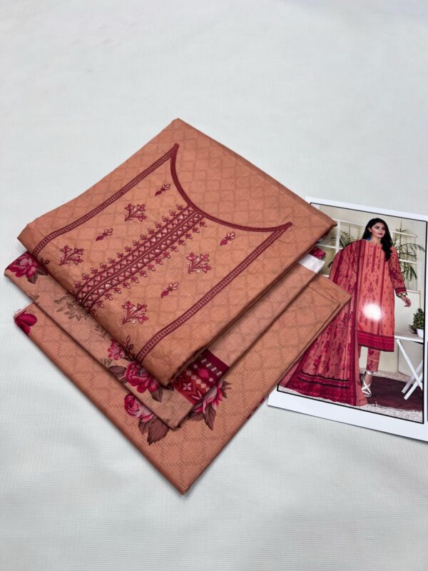 3PC Embroidered Lawn
