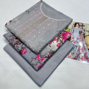 3PC Embroidered Lawn