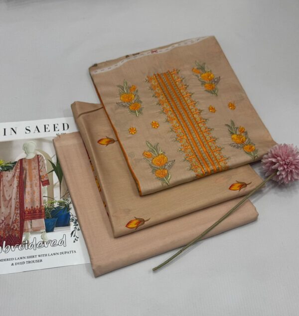 3PC Embroidered Lawn