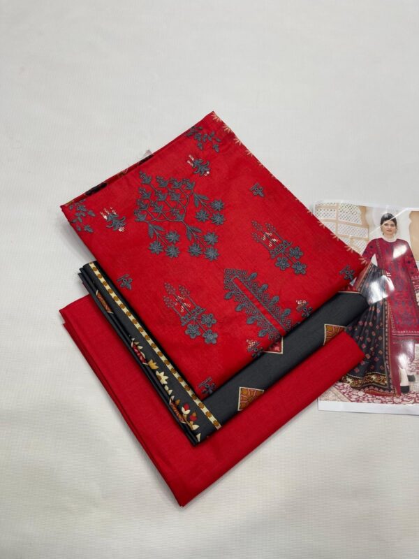 3PC Embroidered Lawn