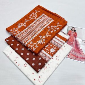 3PC Embroidered Lawn