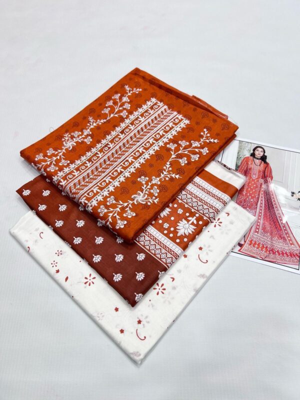 3PC Embroidered Lawn