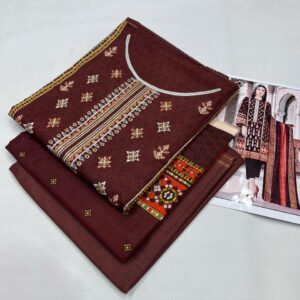 3PC Embroidered Lawn