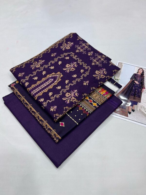 3PC Embroidered Lawn