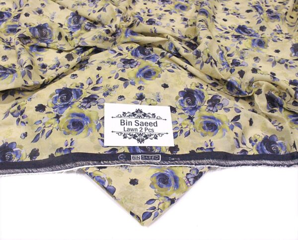 2PC Printed Lawn | Bin Saeed Brand | Allover