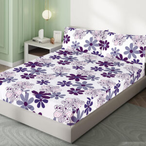 Printed Fancy Quilted Waterproof Mattress Fitted BedSheet With Pillows