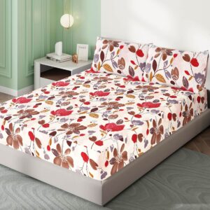 Printed Fancy Quilted Waterproof Mattress Fitted BedSheet With Pillows