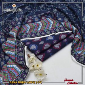 3PC Printed Lawn | Asim Jofa Brand