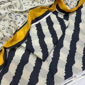 3PC Printed Lawn | Barque Brand