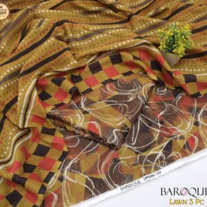3PC Printed Lawn | Barque Brand