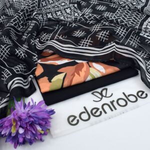 3PC Printed Lawn | Edenrobe