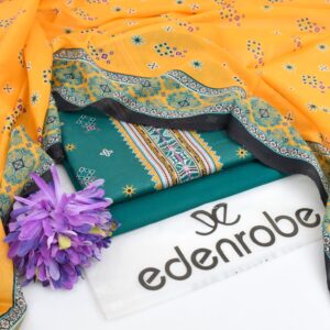3PC Printed Lawn | Edenrobe
