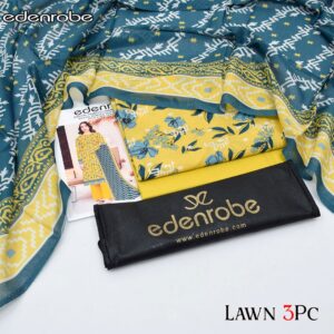 3PC Printed Lawn | Edenrobe