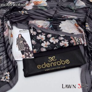 3PC Printed Lawn | Edenrobe