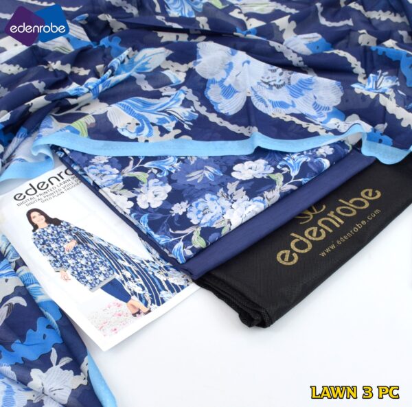 3PC Printed Lawn | Edenrobe