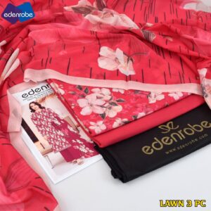 3PC Printed Lawn | Edenrobe
