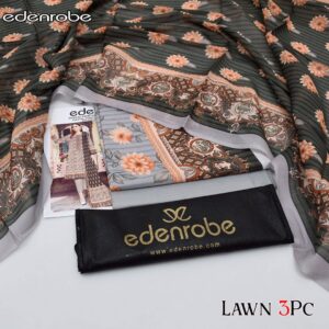 3PC Printed Lawn | Edenrobe