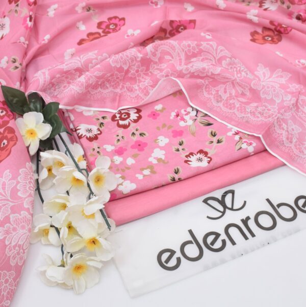 3PC Printed Lawn | Edenrobe