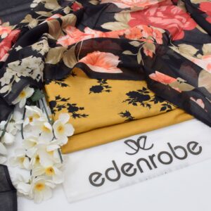 3PC Printed Lawn | Edenrobe