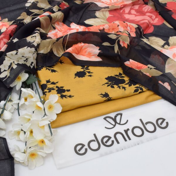 3PC Printed Lawn | Edenrobe