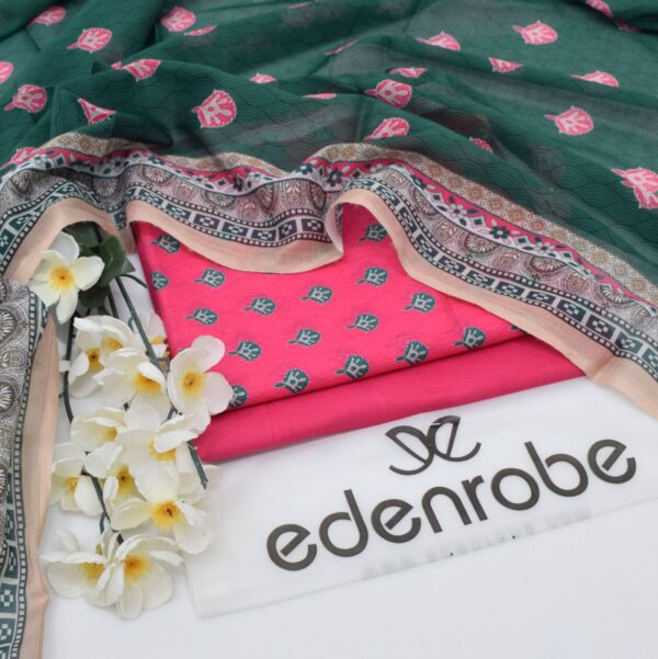 3PC Printed Lawn | Edenrobe