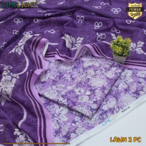 3PC Printed Lawn | Limelight