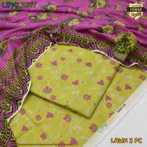 3PC Printed Lawn | Limelight