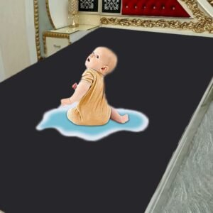 SINGLE BED WATERPROOF MATTRESS COVER (Black Colour)