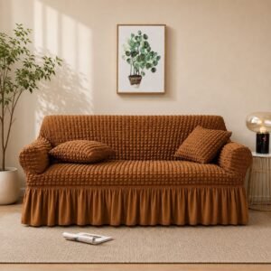 PERSIAN STYLE BUBBLE STUFF SOFA COVERS (Brown Colour)