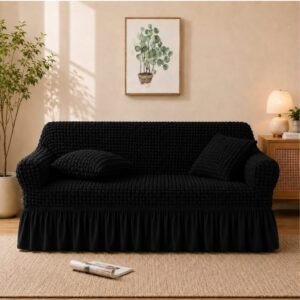 PERSIAN STYLE BUBBLE STUFF SOFA COVERS (Black Colour)