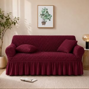PERSIAN STYLE BUBBLE STUFF SOFA COVERS (Maroon Colour)